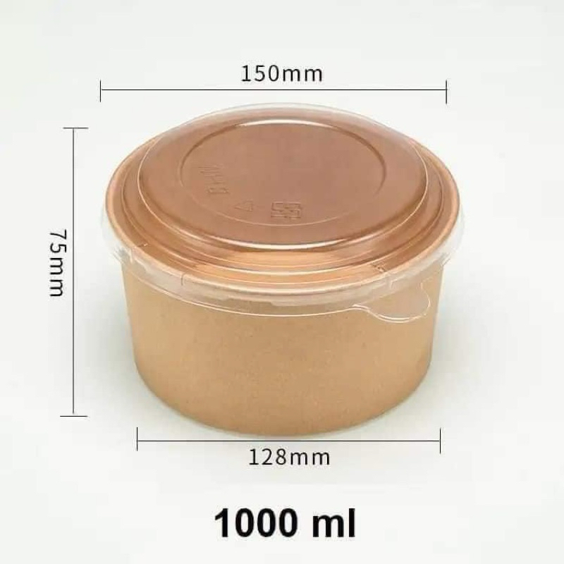 50 tô giấy, bát giấy đựng thực phẩm