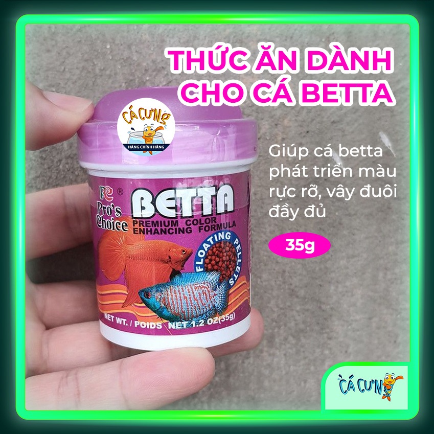 THỨC ĂN DÀNH CHO CÁ BETTA PRO CHOICE BETTA 35g (Hàng Công Ty)