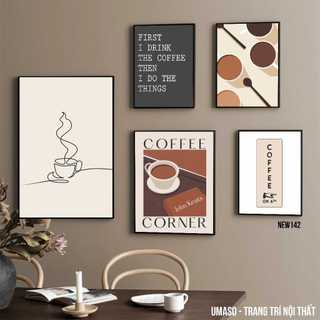 Set tranh canvas trang trí quán cafe NEW42