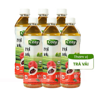 Lốc 6 chai Trà COZY nhiều vị 455ml