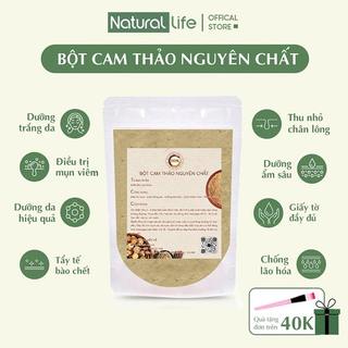 Bột Cam Thảo Nguyên Chất, Tắm Trắng, Đắp Mặt, Dưỡng Da - Natural Life