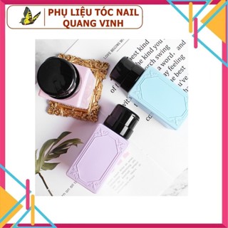  Bình nhấn đựng aceton nước lau gel 200ml  mẫu mới bình vuông  