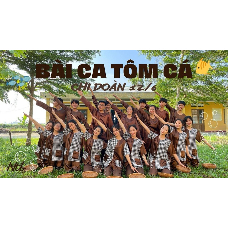 Trang phục chú Cuội, hóa trang chú Cuội, bộ bà ba nâu trơn