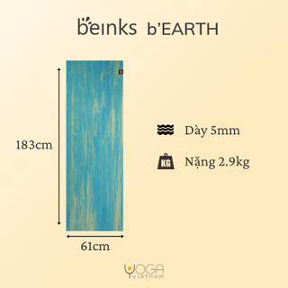 Thảm tập yoga Beinks b'EARTH 5mm