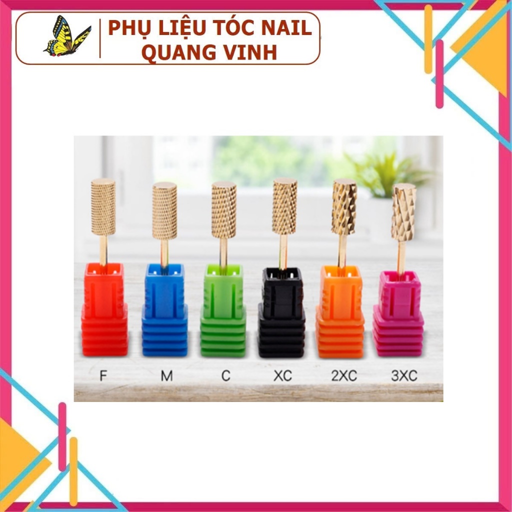 Đầu mài đồng mài móng phá gel (đầu mài bằng)