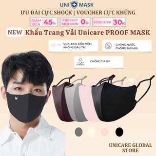 Khẩu Trang UNICARE Tone Up Fit khẩu trang chống tia UV có nút điều chỉnh quai đeo không đau tai, vải mềm mịn phong cách