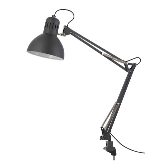 503.553.95 TERTIAL Đèn bàn kẹp màu đen IKEA chính hãng (có sẵn)