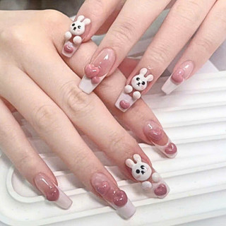 Nail box thiết kế họa tiết thú nổi dễ thương mẫu mới tặng kèm keo dũa