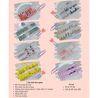 Nail box thiết kế họa tiết thú nổi dễ thương mẫu mới tặng kèm keo dũa