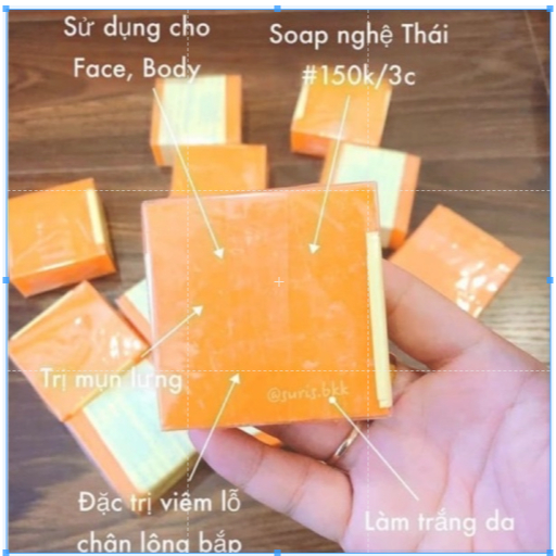 Xà phòng cam rửa mặt trắng da