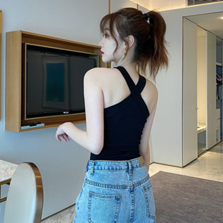 Áo yếm cổ chéo chất montoghi Quảng châu nhiều màu sắc