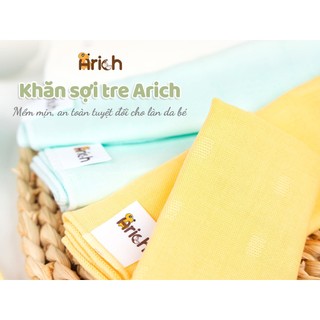 Set 6 Khăn Sữa Sợi Tre Arich Cho Bé 30x30cm
