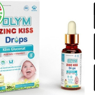 OLYM ZINC KISS DROPS-BỔ SUNG KẼM GLUCONAT DẠNG NHỎ GIỌT-HỖ TRỢ TĂNG CƯỜNG SỨC ĐỀ KHÁNG-GIẢM NGUY CƠ THIẾU KẼM