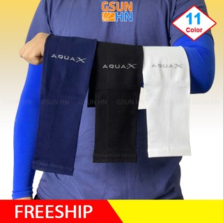 Găng tay chống nắng AQUA-X(10 màu) chính hãng cho nam nữ, vải dày dặn, chất thun lạnh 4 chiều chống UV