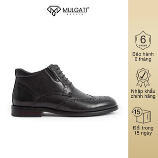  Giày cao cổ nam MULGATI Wingtip da bò cao cấp dập lỗ - YS971X 