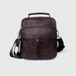  Túi đeo chéo nam túi da bò thật cao cấp Fttleather đựng vừa ipad mini các vật dụng cá nhân 