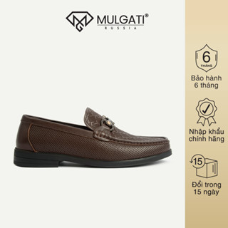 Giày lười nam MULGATI Horsebit Loafer da bò cao cấp dập lỗ - F268-8