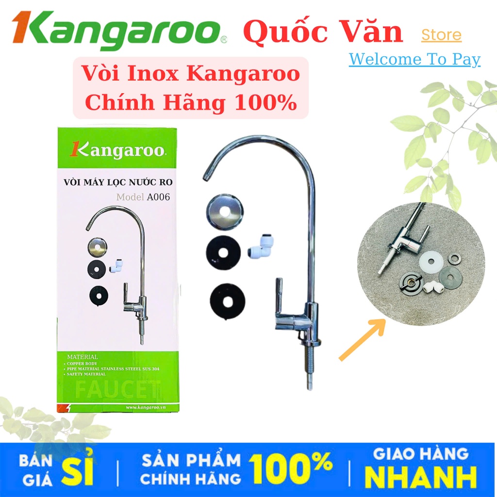 Vòi Inox Kangaroo - Chính Hãng 100%