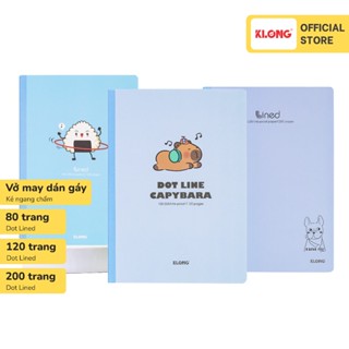 Vở kẻ ngang chấm may dán gáy KLONG B5 100GSM 80 120 200 trang