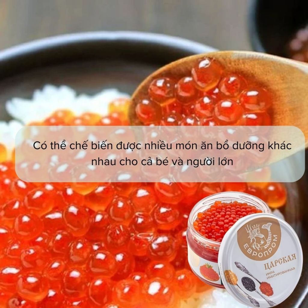 Trứng Cá Hồi Nhập Khẩu Nga, Trứng Cá Muối Hàng Nội Địa Nga 220g| Moska Shop
