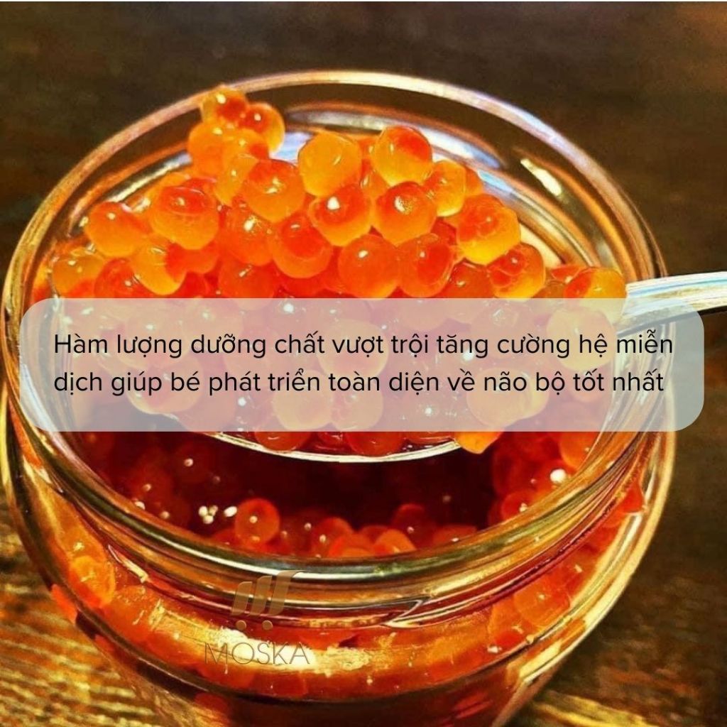 Trứng Cá Hồi Nhập Khẩu Nga, Trứng Cá Muối Hàng Nội Địa Nga 220g| Moska Shop
