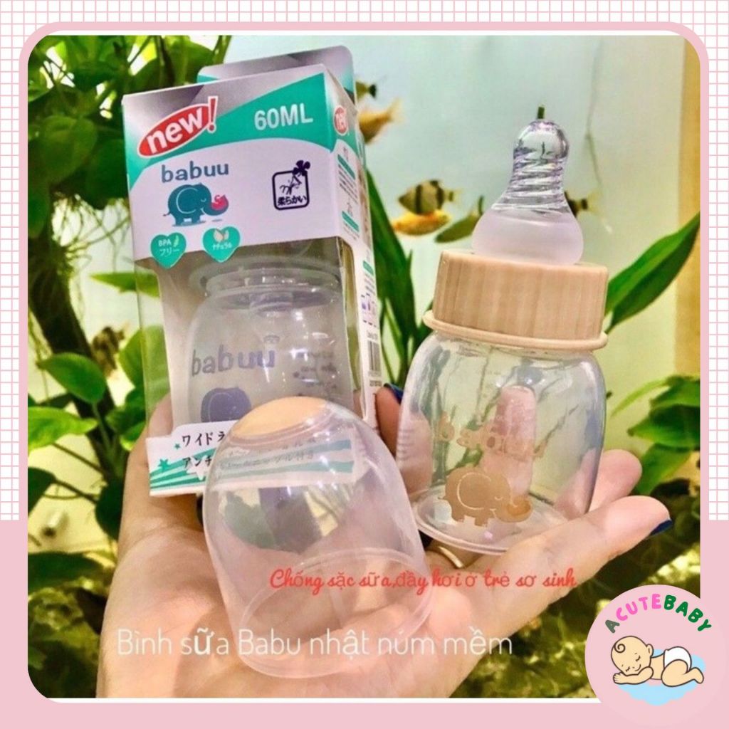 Bình Sữa size sơ sinh 60ml Baby Lops (Mới)