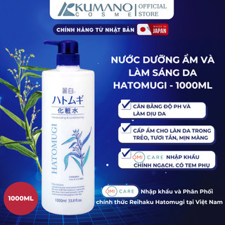 Nước Dưỡng Ẩm/ Nước Hoa Hồng Và Sáng Da Reihaku Hatomugi Nhật Bản Chai To (1000ml)