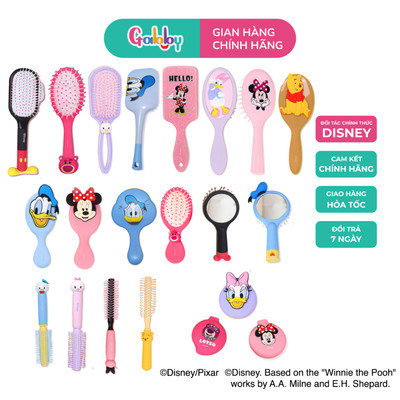 Bộ Sưu Tập Lược Uốn Tóc/Lược Massage Đệm Khí/Lược Gấp Có Gương Disney Hình Nhân Vật Hoạt Hình