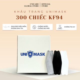  Khẩu trang KF94, khẩu trang KF94  UNIMASK 3 Lớp Kháng Khuẩn Ôm Mặt, Phong Cách Hàn Quốc.