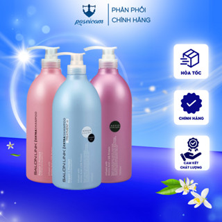 Bộ Dầu Gội Xả Hatomugi Salon Link Extra Dưỡng Tóc mềm mượt và phục hồi tóc hư tổn chai lớn 1000ML