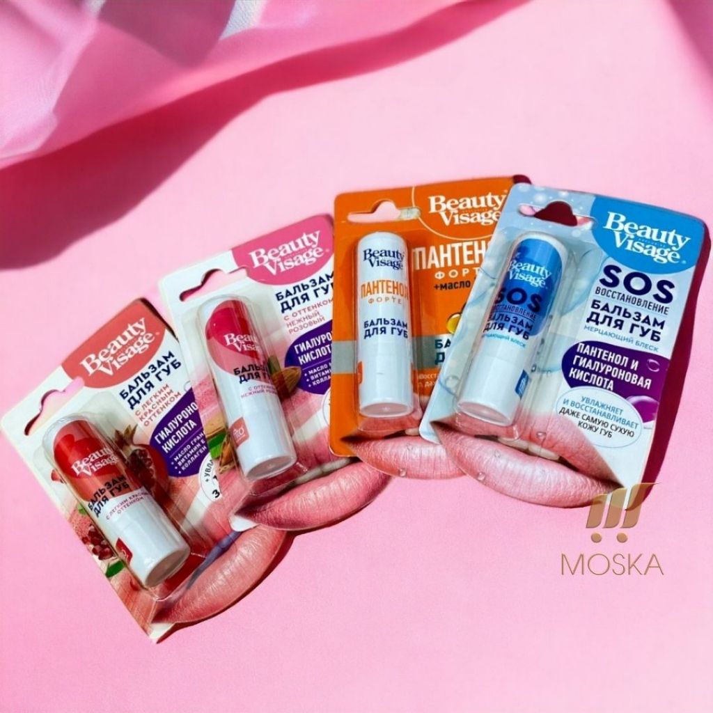 Son Dưỡng Hồng Môi, Chống Nứt Khô Môi Giúp Môi Căng Bóng, Mềm Mịn Beauty Visage 3,| Moska Shop