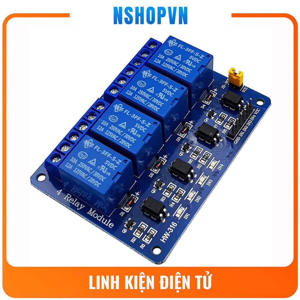Module 4 Relay Với Opto Cách Ly (5VDC)