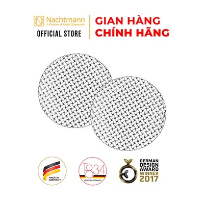 Bộ 2 đĩa pha lê Nachtmann Bossa Nova 32cm - Large, Hàng Chính Hãng.