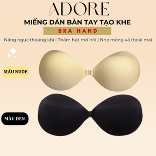 Miếng Dán Ngực Nâng Ngực Bàn Tay Bra Hand Tạo Khe Quyến Rũ Silicone Đệm 3cm Chống Tuột