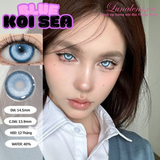   SẴN  MỘT ĐÔI KÍNH ÁP TRÒNG MÀU XANH DƯƠNG COSPLAY KOI FANTASY SEA BLUE CÓ ĐỘ CẬN LENS NỘI ĐỊA TRUNG QUỐC HOT DOUYIN 