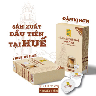 Hộp Cà Phê Muối Huế Hòa Tan Cố Đô [ĐẬM VỊ HƠN] -  sản xuất tại Huế, đặc sản Huế, tiện lợi.
