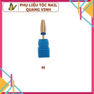 Đầu mài đồng (đầu nhọn) phá gel phá bột mài nhám QV