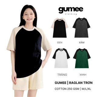 Áo thun nam nữ raglan trơn tay đen, áo phông phối màu tay raglan unisex local brand vải 100% cotton