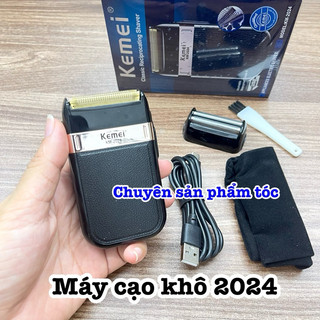 ✅kemei máy cạo râu kemei 2024 lưỡi kép pin sạc 60-90 phút sử dụng liên tục 60 phút thiết kế linh hoạt dễ dàng xoay