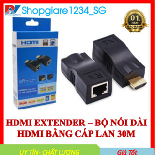 Bộ nối dài HDMI Extender 30m bằng dây lan RJ45, chuẩn 4K