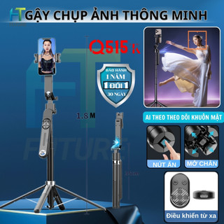 Gậy Chụp Ảnh Tripod Q515TK Chân Quay Điện Thoại Xoay 360 Theo Dõi Chuyển Động Đèn Trợ Sáng