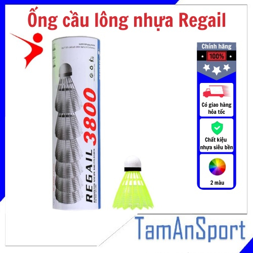 Ống cầu lông bằng nhựa REGAIL 3800 chính hãng - Tâm An Sport