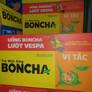 [HOẢ TỐC] Trà BONCHA Tắc 450ml (Thùng 24 chai) (Date xa)