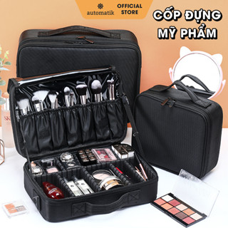 Cốp Đựng Đồ Trang Điểm Automatik Vali Makeup Đựng Mỹ Phẩm Chuyên Nghiệp, Chia Ngăn Xách Tay Du Lịch