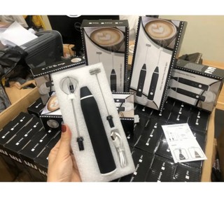 máy tạo bọt cf. tạo bọt 2 đầu đánh(3 cấp độ đánh). máy tạo bọt cà phe màu đen sạc điện cầm tay