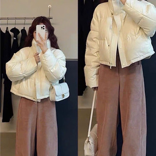 Áo Phao Béo Dáng Ngắn Nhiều Màu Form Crop Unisex Oversize