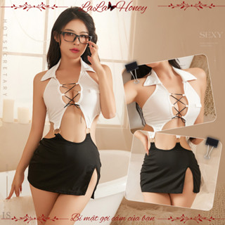 Đầm Ngủ Cosplay Sexy Cô Thư Ký Gợi Cảm, Váy Ngủ Hóa Trang Cô Thư Ký Sexy Quyến Rũ - LALA HONEY
