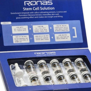 Tế Bào Gốc Ronas Stem Cell Ampoule, Serum Lasmira trắng da, tinh chất dưỡng ẩm căng bóng Hàn Quốc Chính Hãng