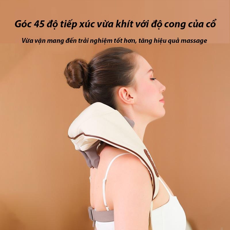 Máy Massage Cổ Vai Gáy 6D Giảm Đau Mỏi Vai Gáy, Máy Massage Thông Minh Cải Thiện Sức Khỏe Dành Cho Dân Văn Phòng