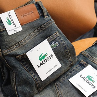 Quần Jean Dài Nam Lcst Xanh rêu wash Form Slim-fit, chất vải co giãn nhẹ, ống 15-18cm, Hàng VNXK - CX039